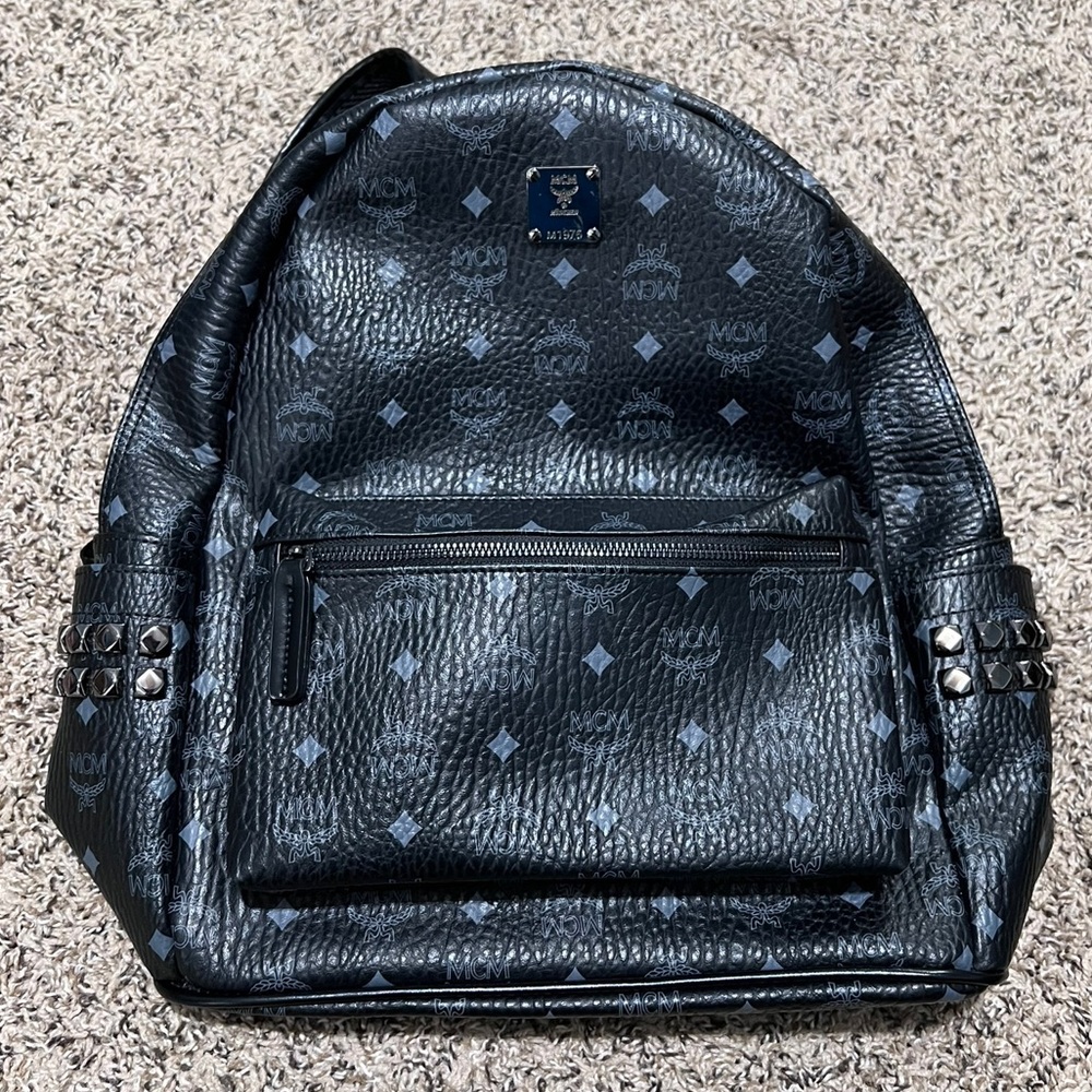 MCM Medium Stark Side Studs Backpack